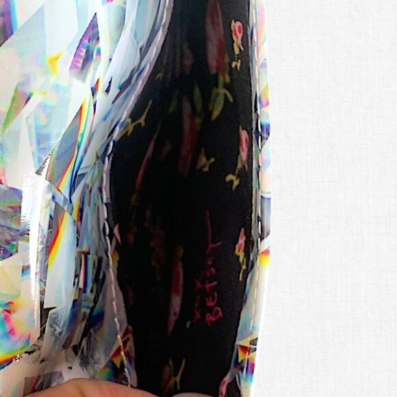 Betsey Johnson Prism Kaleidoscope Crossbody Wallet Bag Purse NWOT - Picture 4 of 11